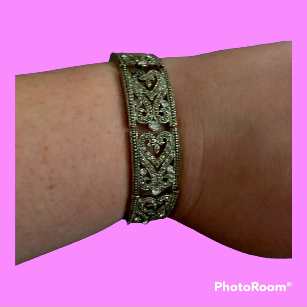 💎Silver Swarovski Crystal Elastic Bracelet💎